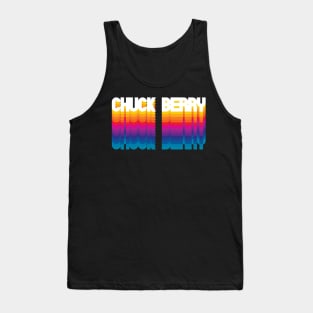 Retro Chuck Proud Personalized Name Gift Retro Rainbow Style Tank Top